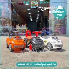  18 سيارة دفع قدم نخب اول مع موسيقى وانارة تناسب عمر من 1 الي 4 سنوات من المستورد مباشره