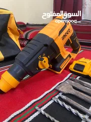  2 INGCO Rotary Hammer Drill (لاسلكي)