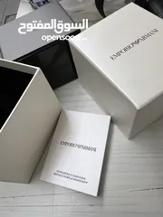  11 EMPORIO ARMANI BLACK STEEL CERAMICA WITH CRYSTALS AR 142 اصلية 100% جديدة ولا خدش