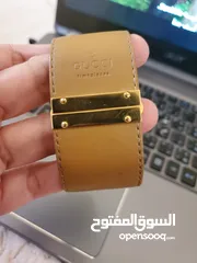  4 ساعة غوتشي7800L النسائية ستانلس ستيل مطلية بالذهب Gucci Gold Plated Stainless Steel