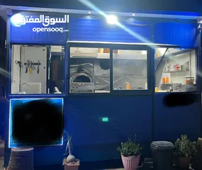  1 كرفان لبيع مع رخصة جاهز الشغل سعر قابل للتفاوض