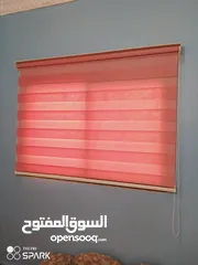  1 زيبرا شباكين.لون زهري تركي.مقاس عرض120/طول150