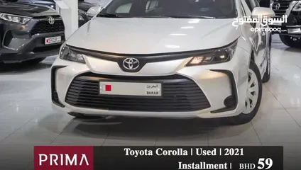  6 TOYOTA COROLLA XLI  MODEL 2021