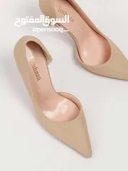  4 كعب رسمي عالي بيج جديد و مريح