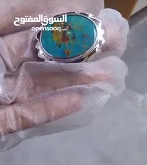  4 خاتم فيروز ثقيل للبيع
