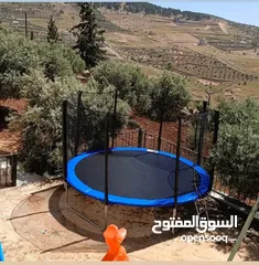  1 ترامبولين مقاس كبير 14 قدم مقاس 4.25 سم قطر دائري نخب اول
