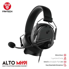 1 FANTECH ALTO MH91 MULTI-PLATFORM GAMING HEADSET سماعات فانتيك جيمنج جديدة مايك احترافي وصوت نقي جدا