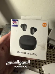  2 سماعات من شركة شاومي Redmi Buds 6 play