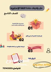  1 دورة اللغه الإنحليزيه للصف التاسع