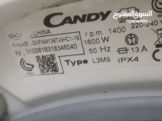  8 Candy Washing Machine Good Condition Neat And Clean For Sale