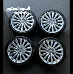  1 جنط اودي 2018 بحالة الوكالة مع كوشوك جديد 17