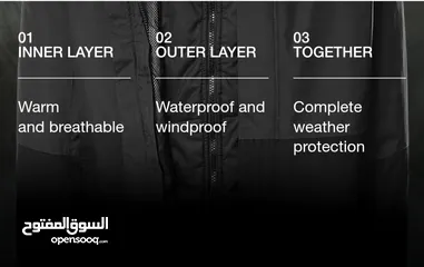  4 Triclimate Puffer WaterProof Jacket Coat  مضاد للماء وللثلج  ميديوم M