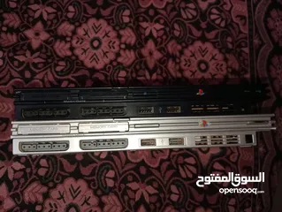  9 موجود جهاز بلايستيشن 3 مهكر 80 لعبة بدون شي فقط سلك تشغيل وجهازين بلايستيشن 2 مع ايتين وميمري السلاك