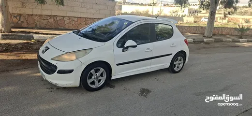  20 بيجو 207 مش 206موديل 2008-اتومتيك -ماتور 1600اصل برايفت  فحص الف وسعر محرقة كاش نظيفة من الاخر