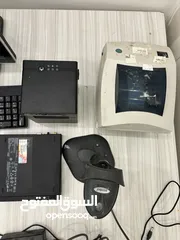 3 جهاز كاشير للمحلات التجارية Cashier computer with invoice printer and price printer