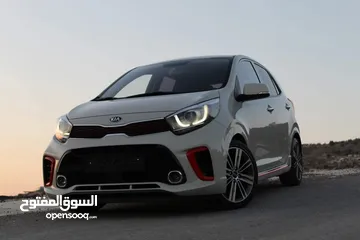  27 كيا بيكانتو GT-line 2020 للبيع ترخيص وتامين فل اللون ابيض نظيفة وحبة نادرة