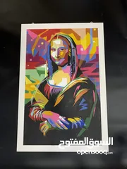  2 Unique hand painting Mona Lisa photoframe