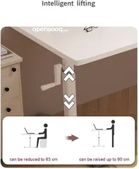  4 مكتب طاولة مكتب دراسي قابل للتعديل مكاتب مستورد مكتب موظف Manual بتصميم عصري يناسب التصاميم