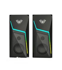  10 سماعات كمبيوتر جيمنغ  مضيئة مميزة  Aula Speaker N-521 Gaming RGB Lights OG