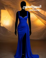  2 فستان سهره أو عرس نيلي