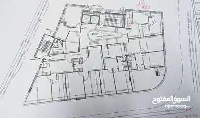  3 مكتب 66 متر جديد في عمارة جديدة للايجار/شارع الارسال