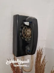  1 هاتف حائطي دوار أسود نادر من Western Electric 1954