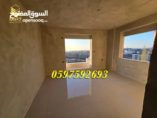  16 شقة فاخرة للبيع او التبديل 193م + بلكونة كبيرة رام الله المصايف قرب المالية بالعالي
