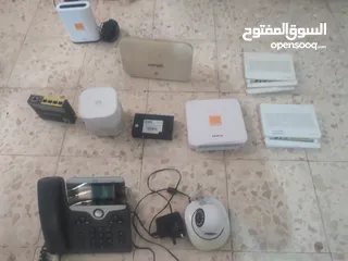  1 اجهزه فايبر وكميرا نت واي فاي
