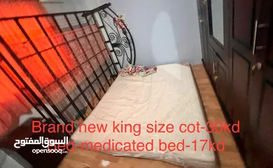  1 King size bed and king size mattress(crown)
