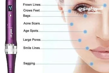  14 جهاز ديرما بن متوفر نوع شحن  او كهرباء 5 سرعات  دكتور بن ULTIMA X5  ديرمابن dermapen للعنايه بالبشره