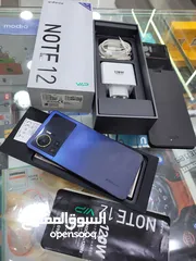  2 جهاز مستعمل Not 12 Vip رام 16 جيجا 256 أغراضة والكرتونه شاحن 120 واط  متوفر توصيل