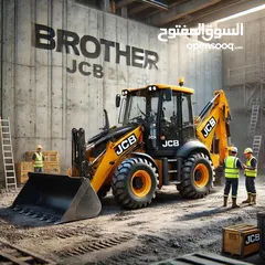  4 حفار جي سي بي لليجار jcb وجرافه وحفاره عجل