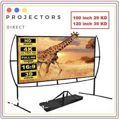  5 بروجكتور وشاشات بروجكتور  Projectors and screen for projectors