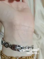  3 ساعة سواتش نسائية لون فضي نوديل راقي وناعم
