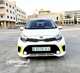  2 كيا بيكانتو 2018 GT LINE فل بصمة  عداد ( 44 ) ألف كيلو