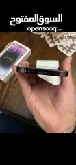  2 آيفون 14 pro max 128gb لم يتم تغيير اي قطعة بالجهاز معا كامل اغراضو الكرتونة ووصلة الشاحن