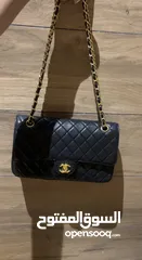  4 Chanel black classic flap bag