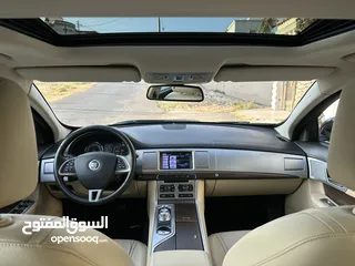  23 JAGUAR XF 2013 Full loaded (مخزنة) وارد الوكالة وصيانة الوكالة قاطعة مسافة 40 الف كم