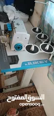  2 ماكنه خياطه صناعي وماكنه خيطه حبكه