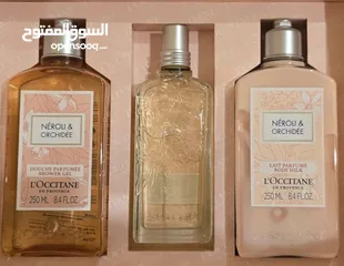  1 مجموعة L'Occitane's ..perfume+body lotion+ shower gel