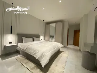  1 شقة مفروشة جديدة  غرفتين نوم فخمة للايجار في الصويفية قرب الخدمات