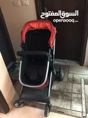  1 عرباية اطفال نوع  Mother care مع كار سيت و  معقم رضاعات