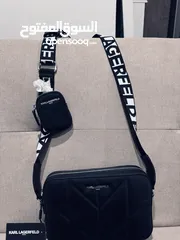  2 Original Karl Lagerfeld Cross Body Bag with AirPods Case