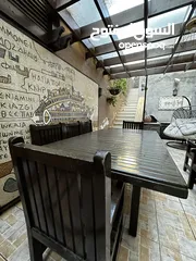  4 طاولة خارجية خشب سوداني