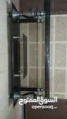  2 طاولة شاشة قزاز اسود
