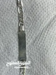  16 اسوارة فضة رجالي عيار 925 إيطالي حجم كبير وزن 11.84 جرام