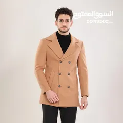  8 جاكيت بالطو رجالي بسعر مناسب و لون رائع غير ملبوس جديد و نظيف لون الجاكيت غريب و جميل مريح باللبس