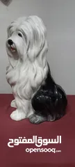  2 Vintage Italian Ceramic Dog 1970