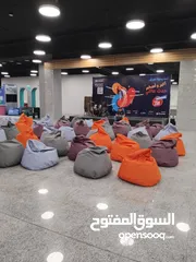  15 بفات beanbags لداخل البيت والحديقة والمكتب واعياد الميلاد والمؤتمرات ، نصنع ال beanbags  منذ 2003
