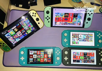  1 ننتندو سويتش لايت معدل مع 3000 لعبة Nintendo Switch Lite